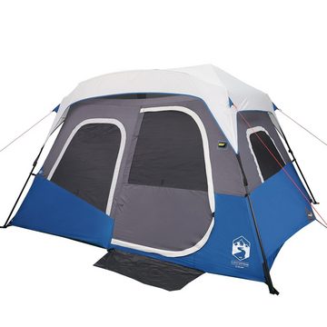 vidaXL Vorzelt Campingzelt mit LED Blau 344x282x212 cm