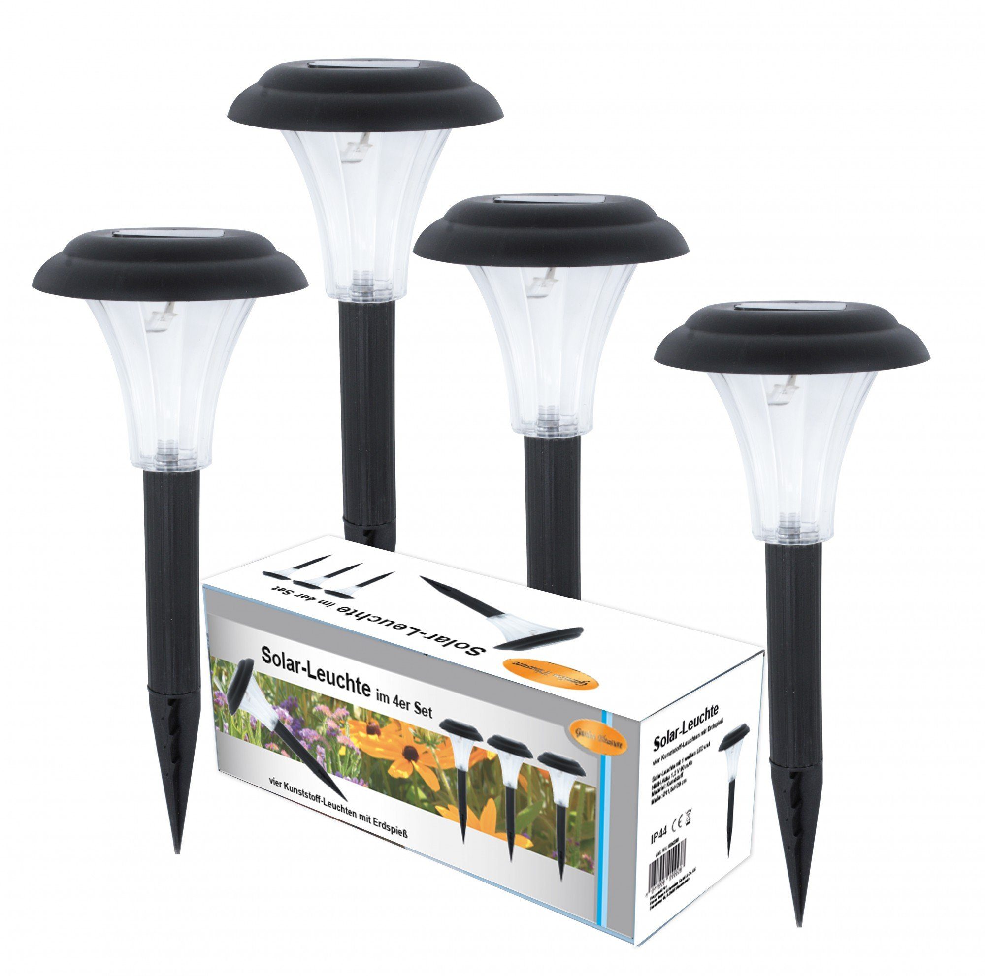 GartenHero LED Solarleuchte »4x LED Solar Leuchte Wegeleuchten