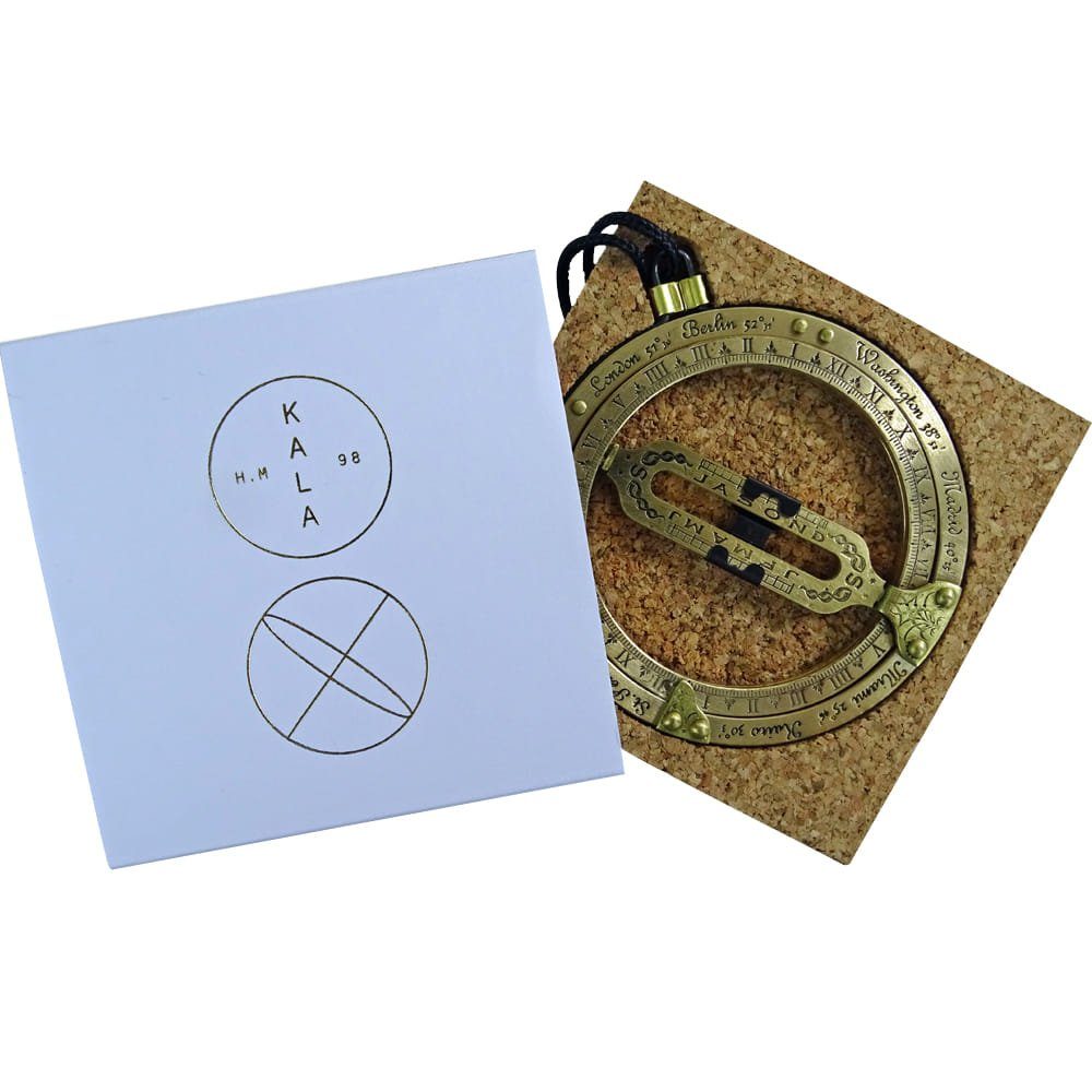 KALA Taschenuhr Kala Sonnenuhr Messing