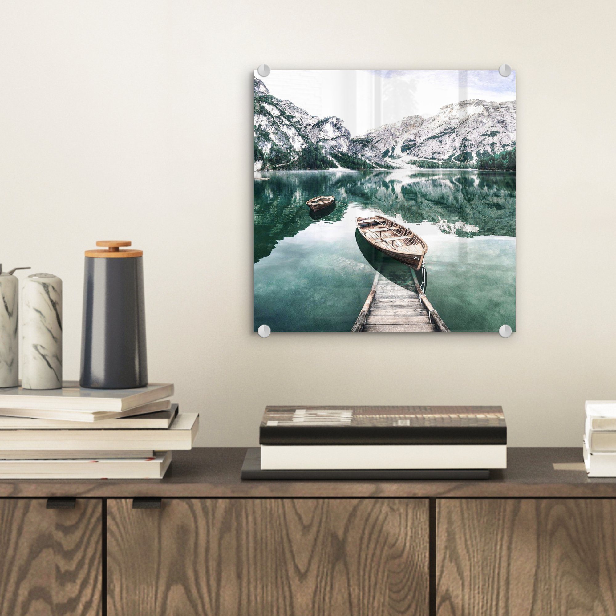 MuchoWow Acrylglasbild Berge - Schnee - günstig online kaufen