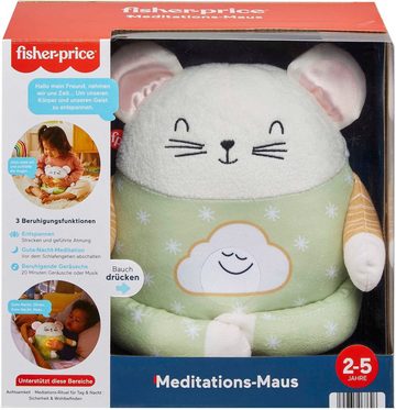 Fisher-Price® Plüschfigur Meditations-Maus, Einschlafhilfe mit Nachtlicht & Musik