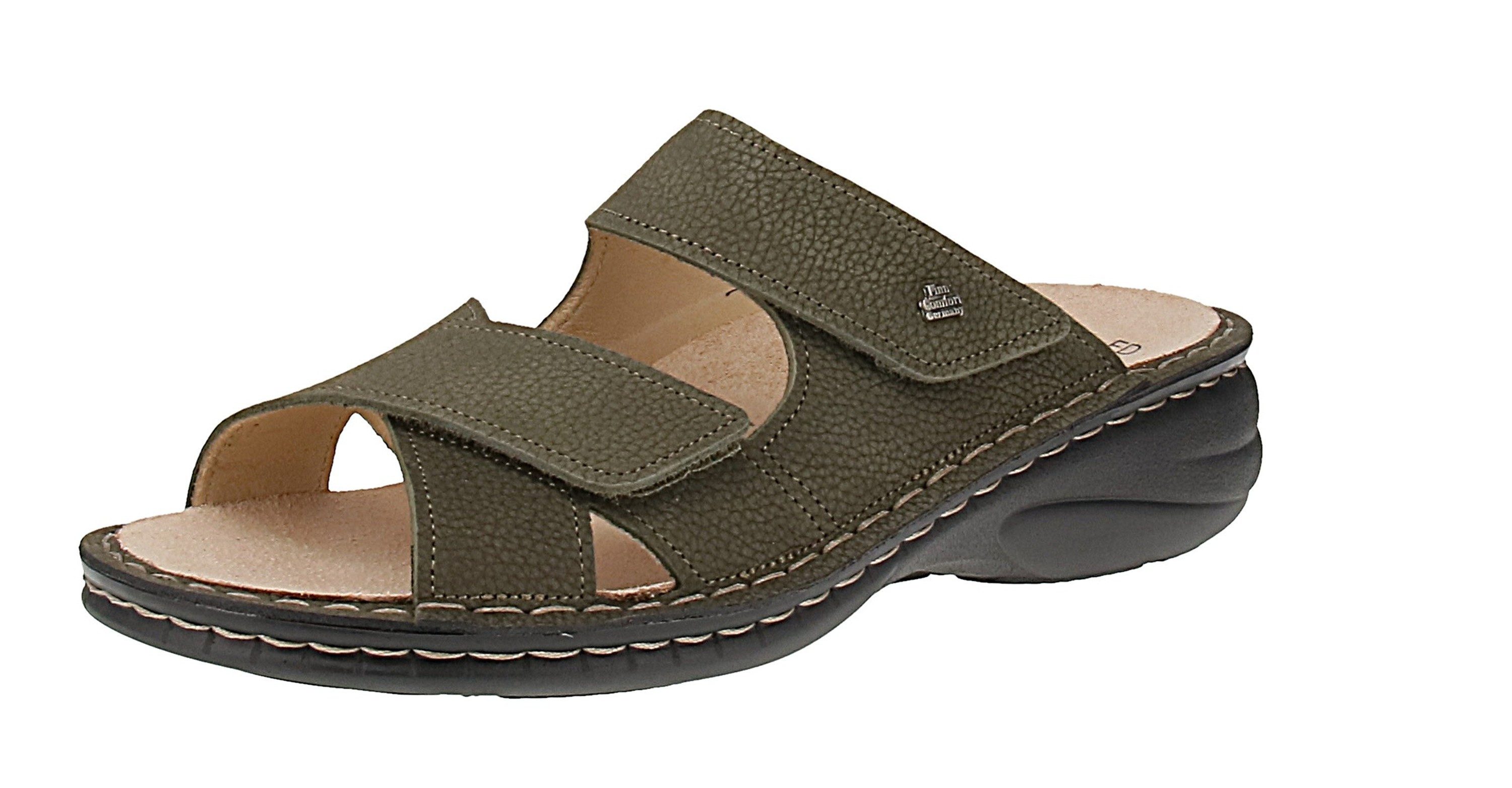 Finn Comfort Finn Comfort 02622-390223 Melrose - Damen Pantoletten - Olive Sandale