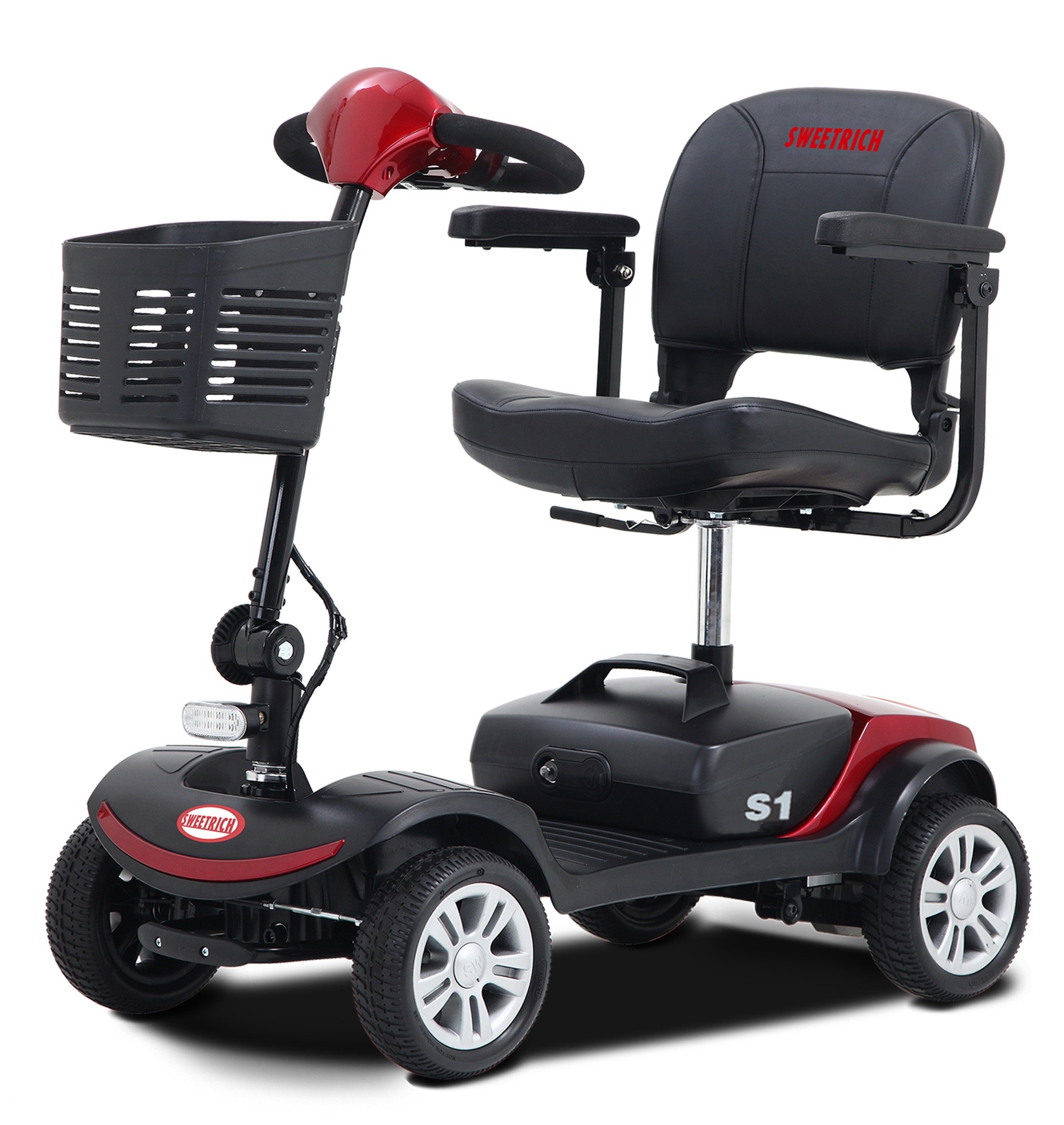 Merax Elektromobil, 300 W, 6,00 km/h, klappbar, Lithium-Akku, Seniorenmobil  Senioren-Scooter ohne Führerschein Roller