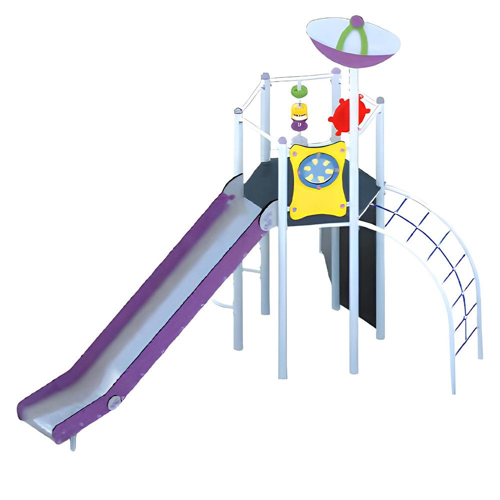 Spielturm Spielplatz Rutschbahn Klettergerüst Spielstätte Bewegungsfläche