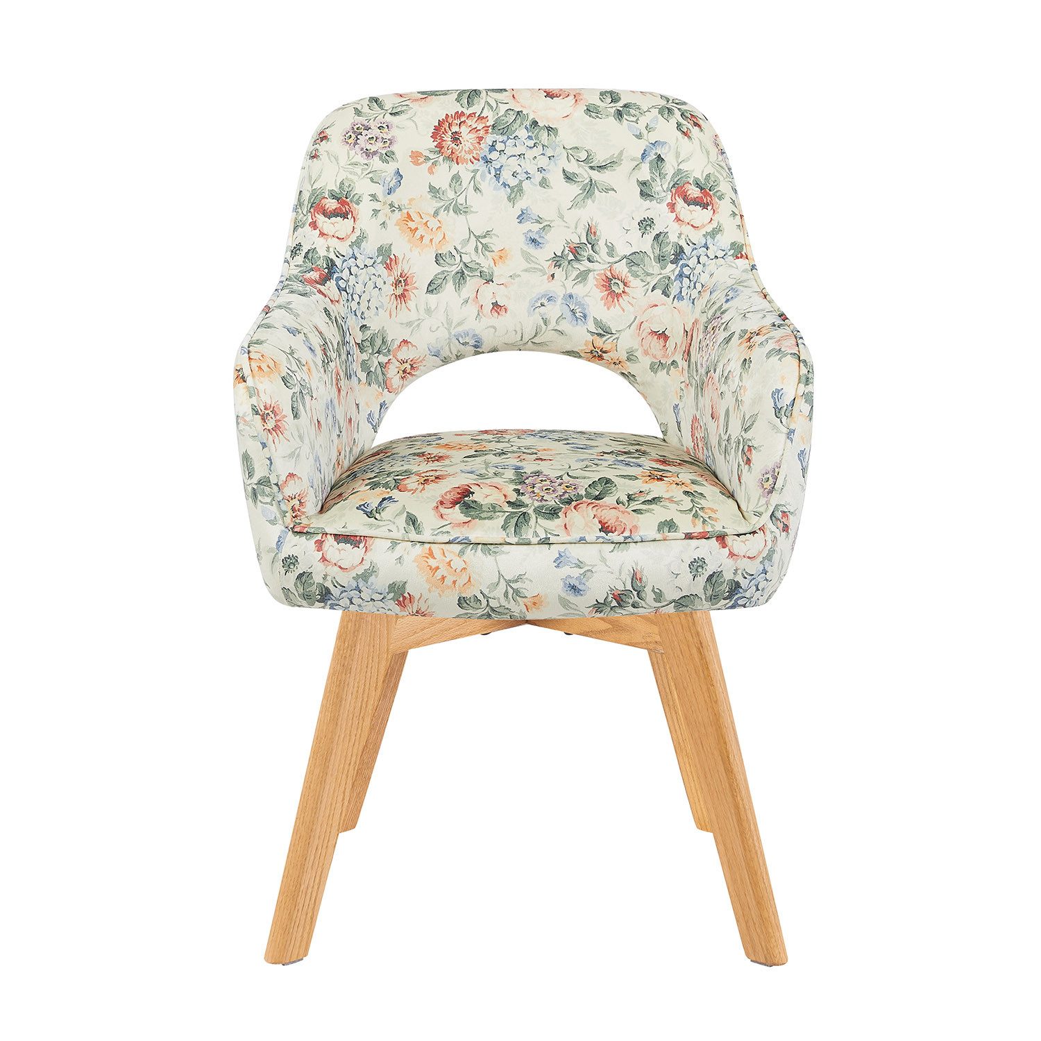 DUBI Möbel Polsterstuhl Mika-Lena (2 St), Federkern, Eiche geölt, 360° drehbar im 2er-Set