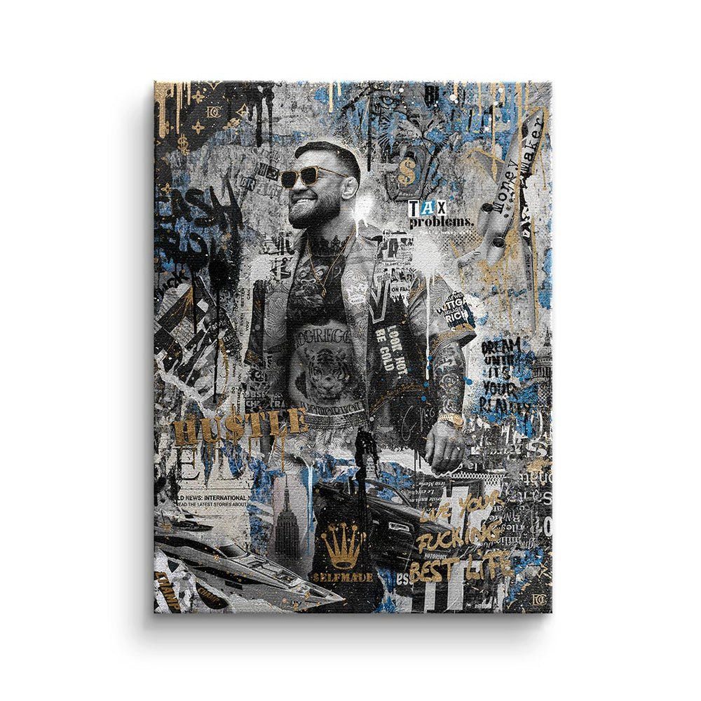 DOTCOMCANVAS® Leinwandbild, Premium Motivationsbild - Conor McGregor Edition