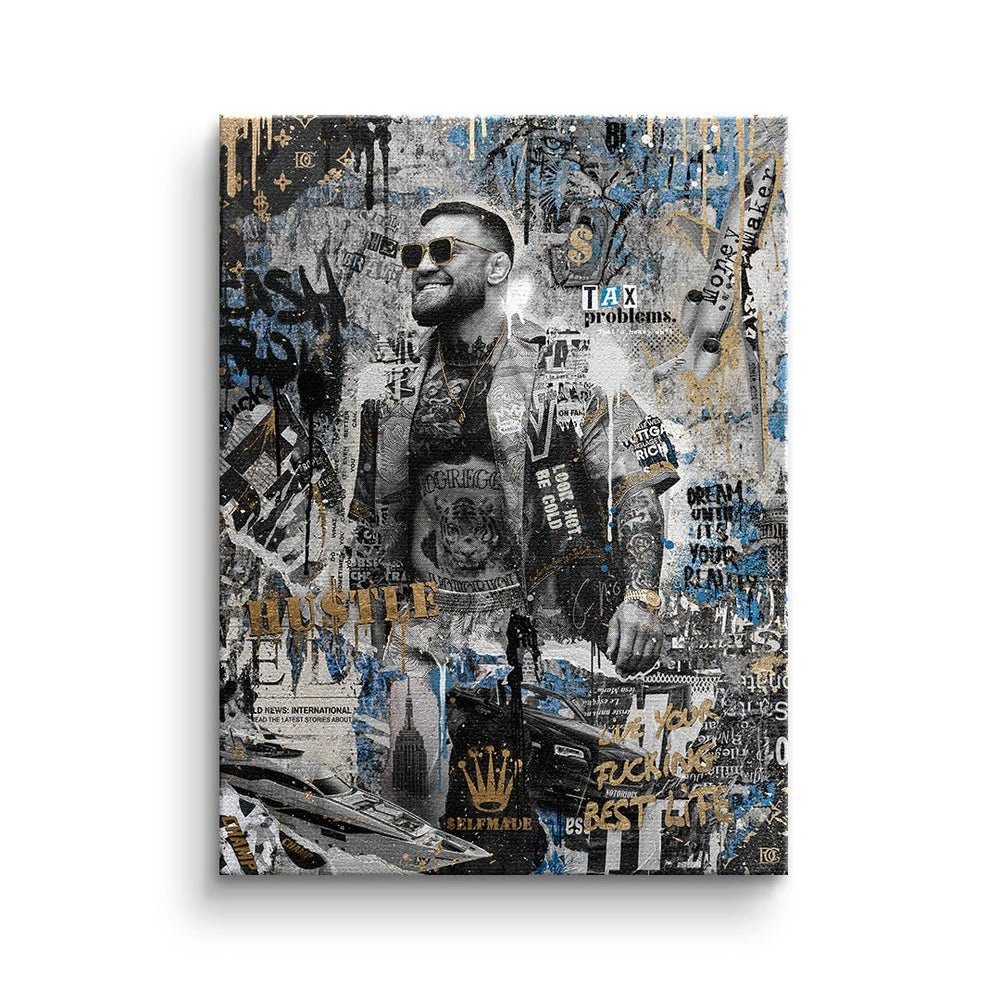 Premium - DOTCOMCANVAS® ohne Conor Motivationsbild Rahmen Edition McGregor Leinwandbild,