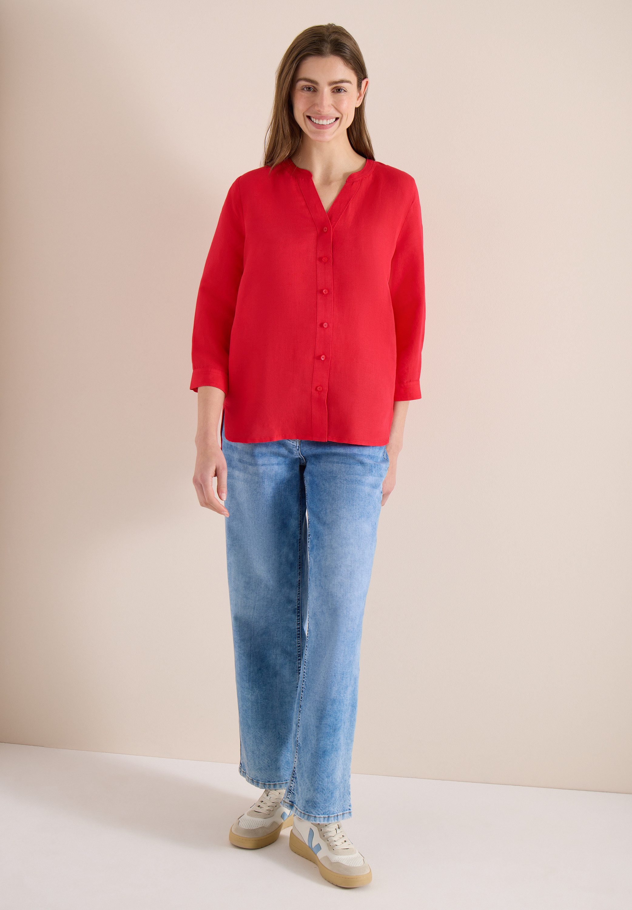 CECIL Longbluse mit 3/4 Ärmeln