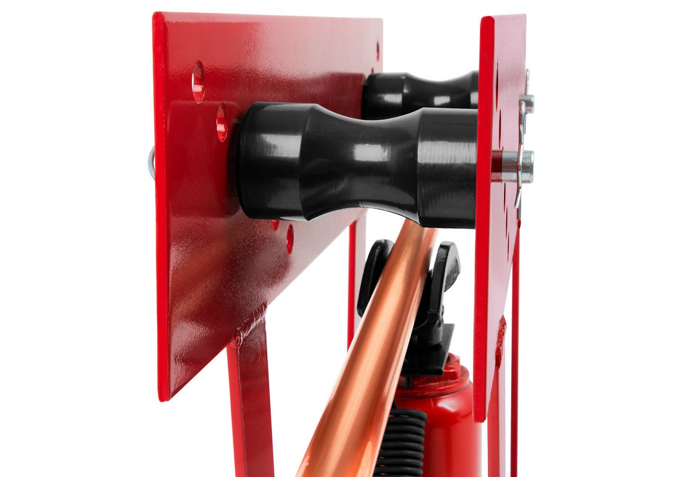 Thumbnail - EBERTH Rohrbieger Rohrbiegegerät Rohrbiegemaschine Hydraulisch, 12t Druckkraft, Stahl, Robuster Pumphebel, Rohre einfach...