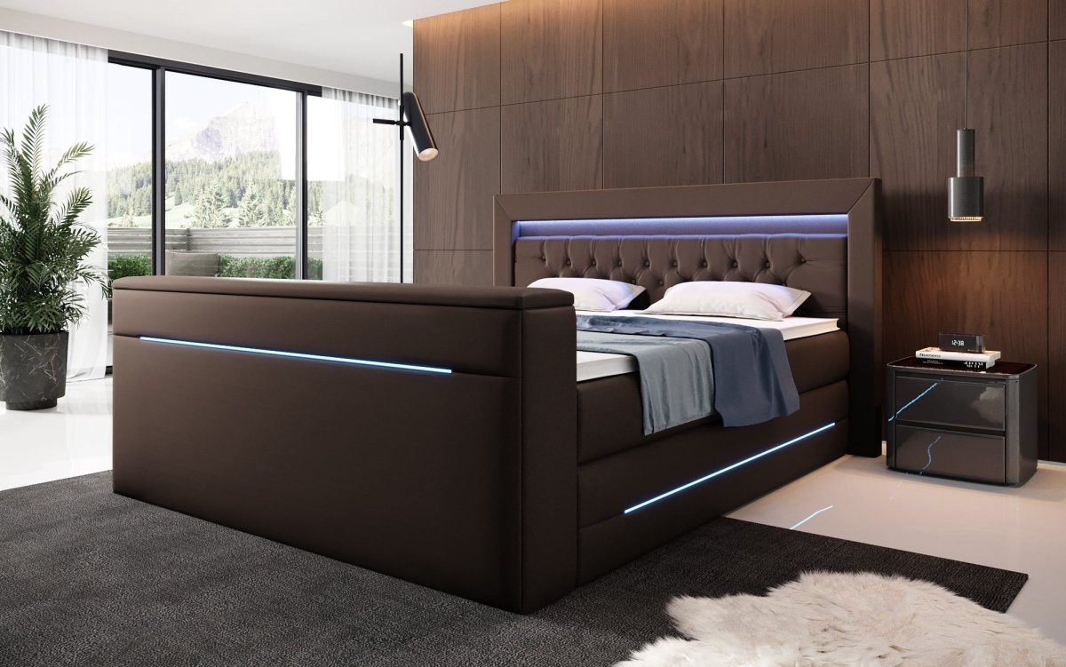 Luxusbetten24 Boxspringbett Merkur, mit TV Lift günstig online kaufen