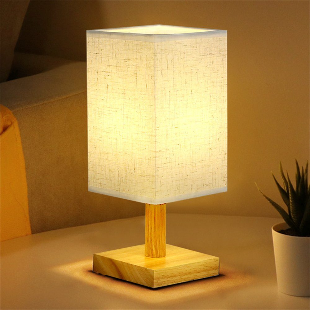 Kaufe Original Holz dekorative Schreibtischlampe kreative Schlafzimmer  Nachttischlampe Dimmen Fernbedienung LED Nachtlicht energiesparend
