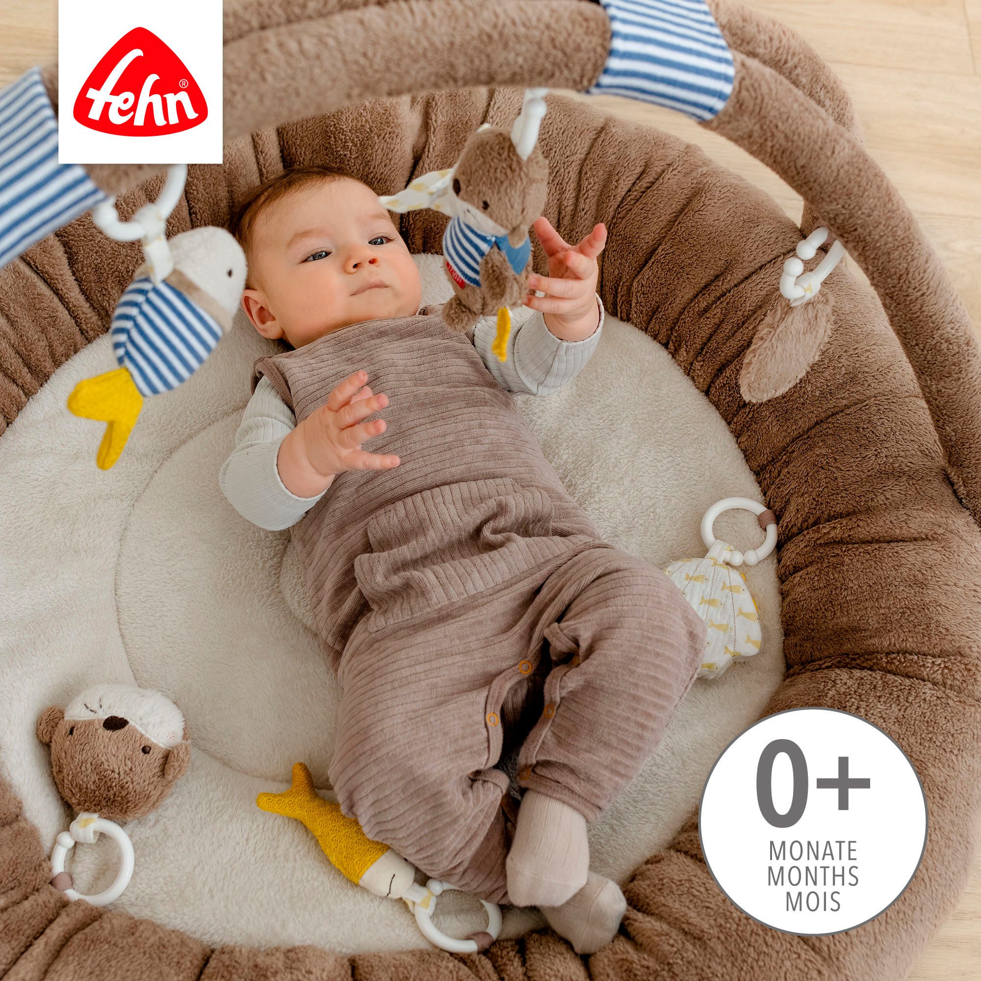 Fehn Baby Gym Otter Theo, 3-D-Activity-Nest Otter