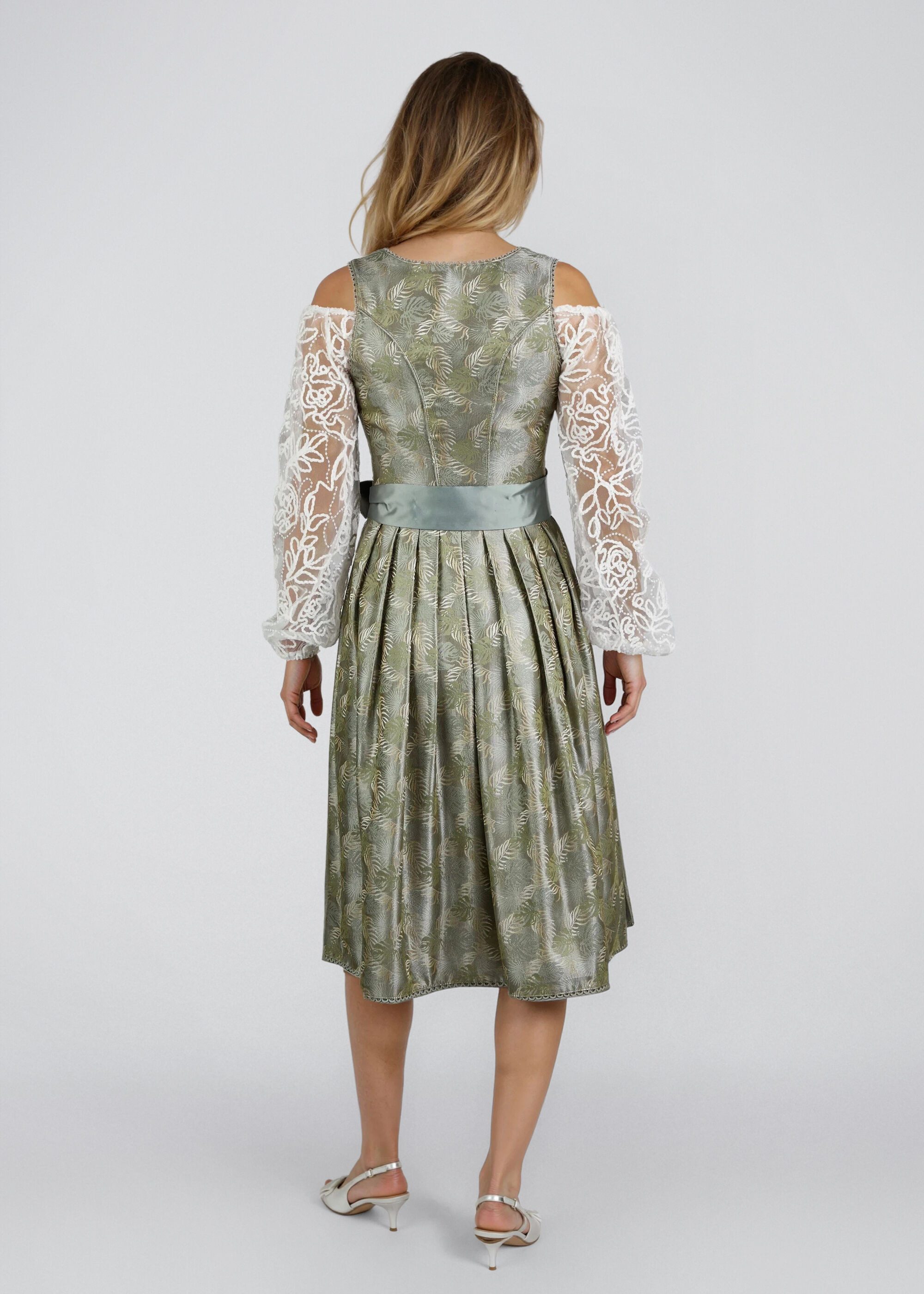 Spieth & Wensky Dirndl Henna mit Herzchen-Ausschnitt