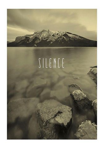 KOMAR Плакат »Word Lake Silence Sand&l...