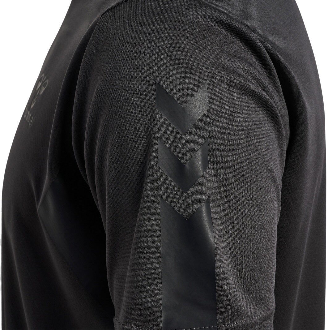 hummel T-Shirt hmlACTIVE PL Jersey (100% rec. Polyester) kurzarm schwarz Herren