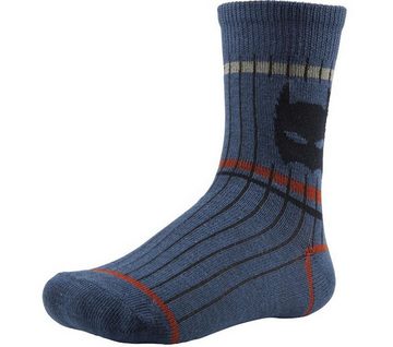 YSABEL MORA Socken Ysabel Mora 4er Pack Jungen Socken Strümpfe blau grau Fledermaus (4-Paar)