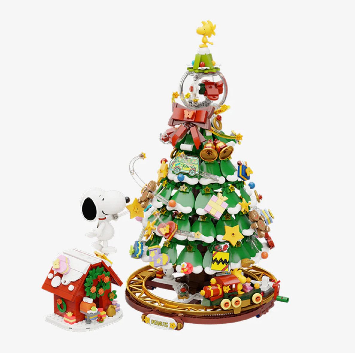 Pantasy Pantasy 86909 Snoopy Weihnachtsbaum Peanuts 1.300 Teile Konstruktions-Spielset, (1300 St)