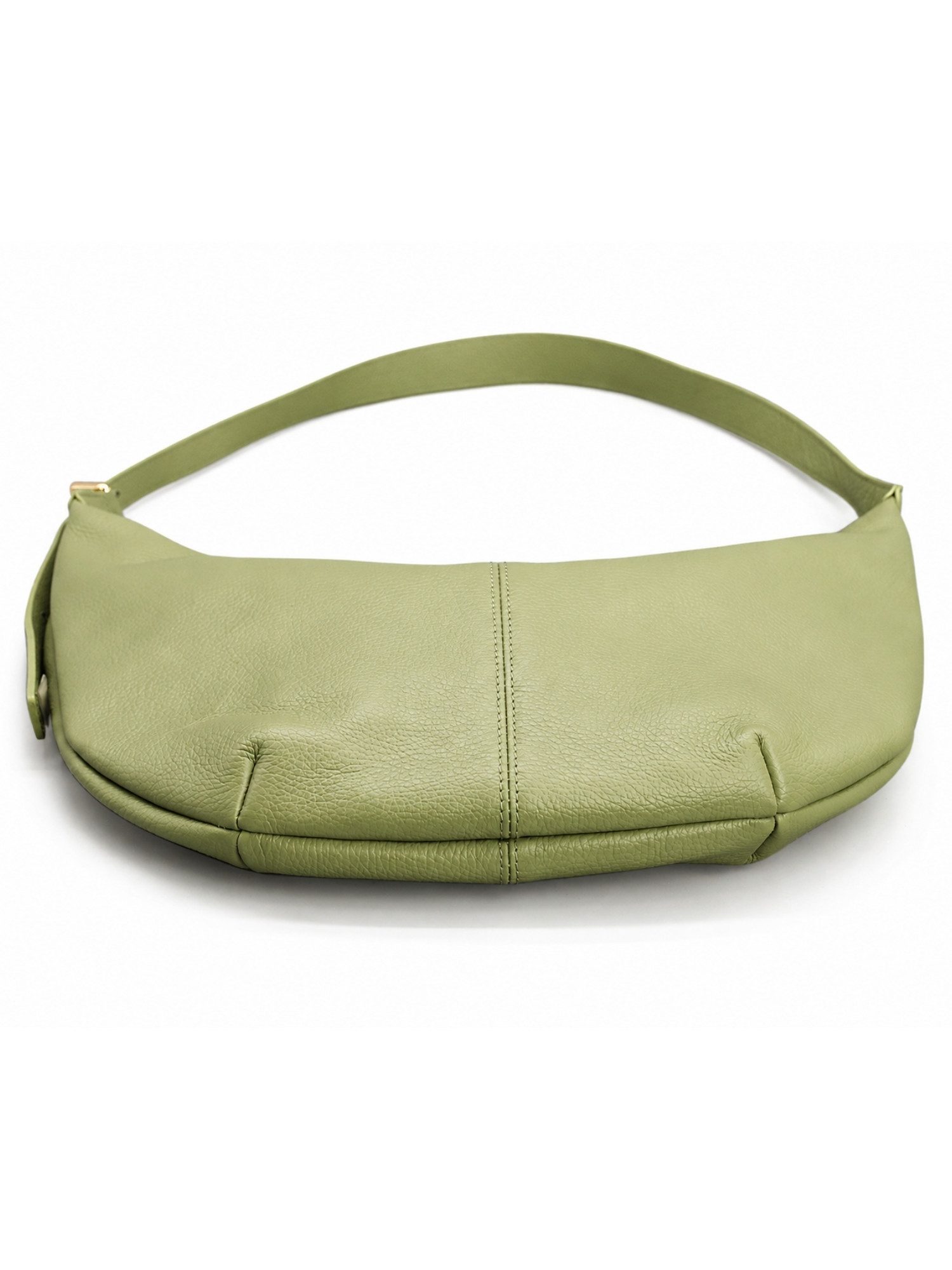 adelbags Schultertasche Lunara Echtleder Schultertasche Damen Hobo Bag Made in Italy (Einzelartikel), 100 % Echtleder Made in Italy mit verstellbarem Schulterriemen