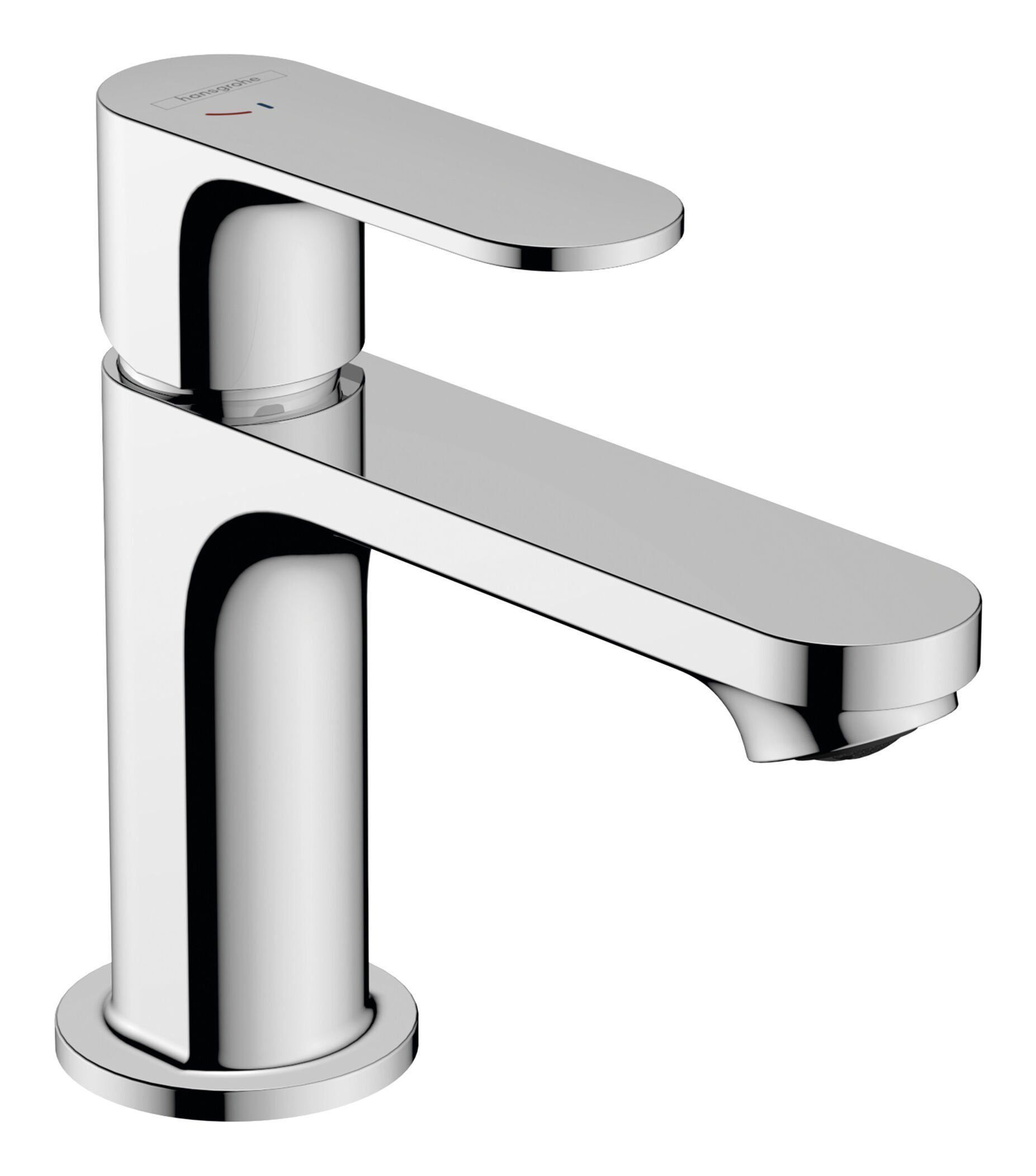 hansgrohe Waschtischarmatur Rebris S 80 Einhebel CoolStart m. Zugstangen-Ablaufgarnitur Ausladung 121 mm