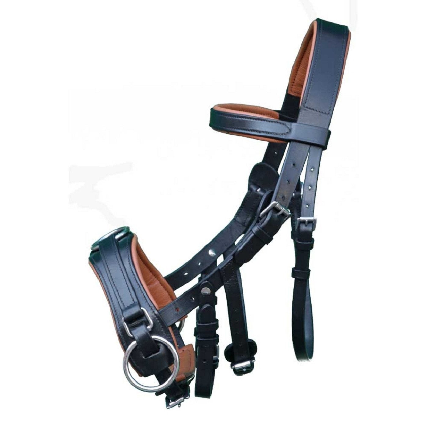 Brama-West Pferde-Halsteil Leder Kappzaum von Brama-West