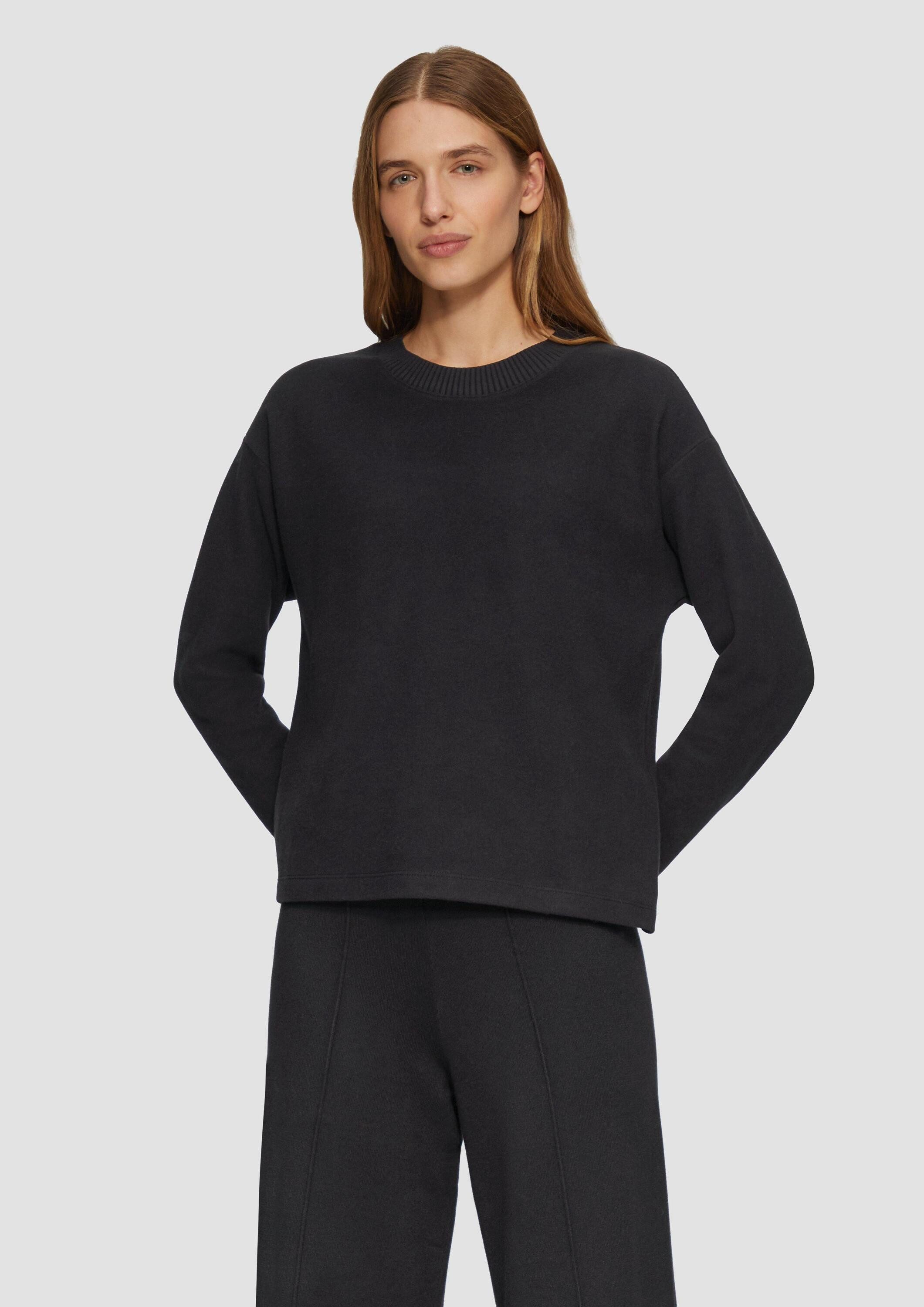 s.Oliver Sweatshirt Sweatshirt Flauschiges Sweatshirt (1-tlg) günstig online kaufen