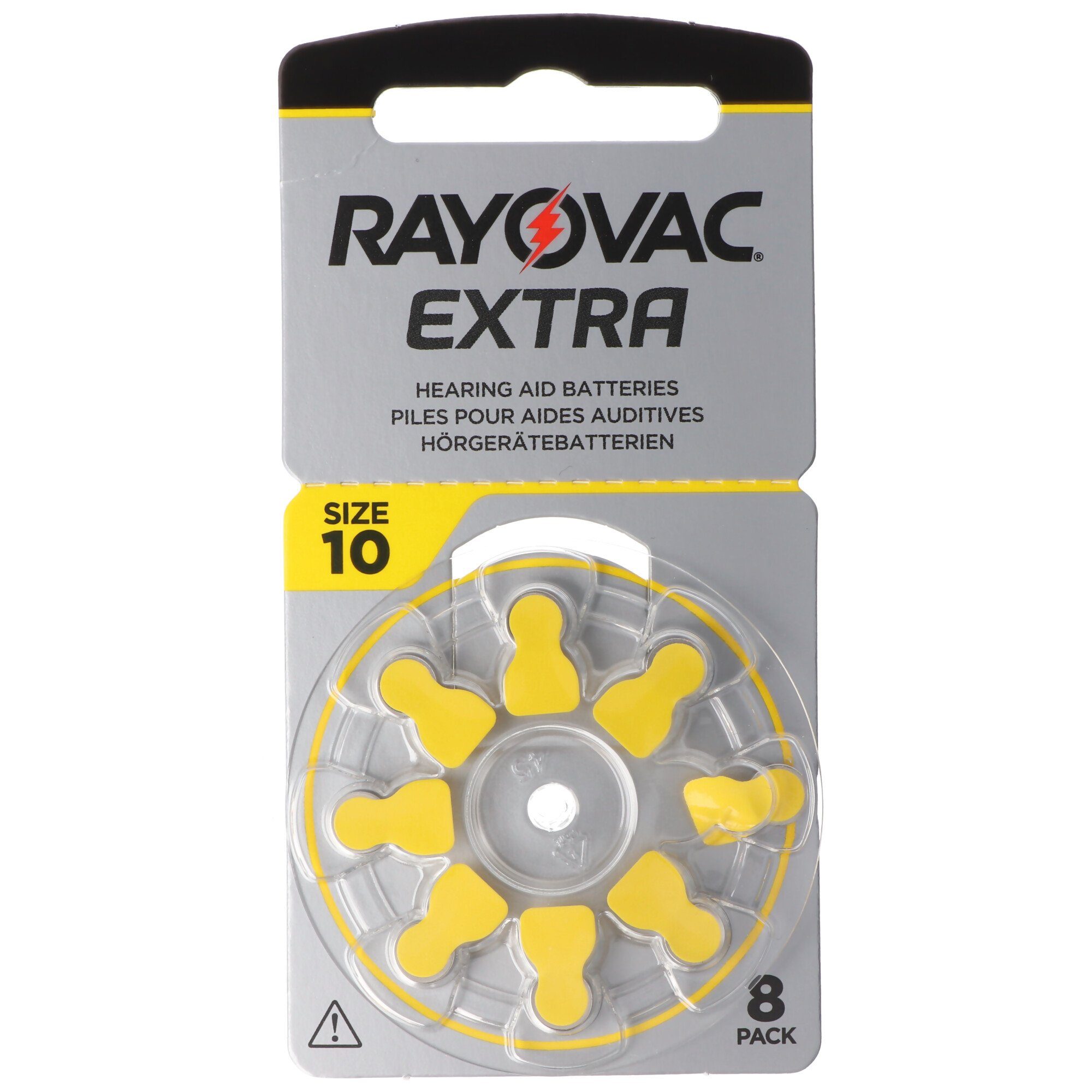 RAYOVAC Rayovac HA10 PR70 Hörgeräte Batterien Extra Advanced 8er Sparpack 6 + Batterie, (1,5 V)