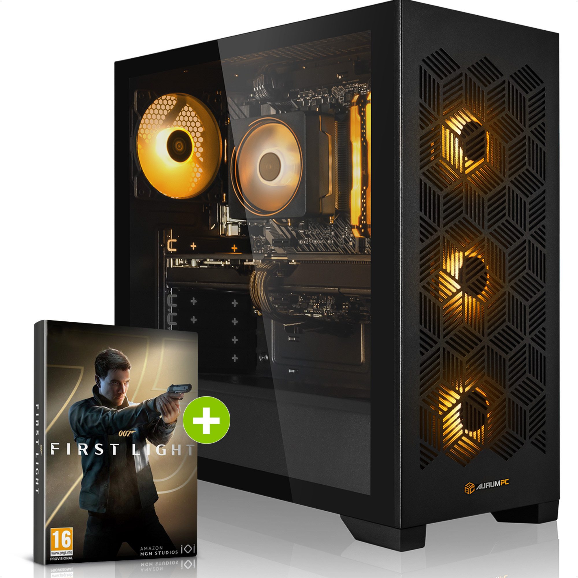 AurumPC R7 5700X mit RTX5060Ti 16GB und 32GB DDR4 RAM Gaming-PC (AMD Ryzen 7 5700X, GeForce RTX 5060Ti, 32 GB RAM, 1000 GB SSD, Luftkühlung, Windows 11, WLAN)