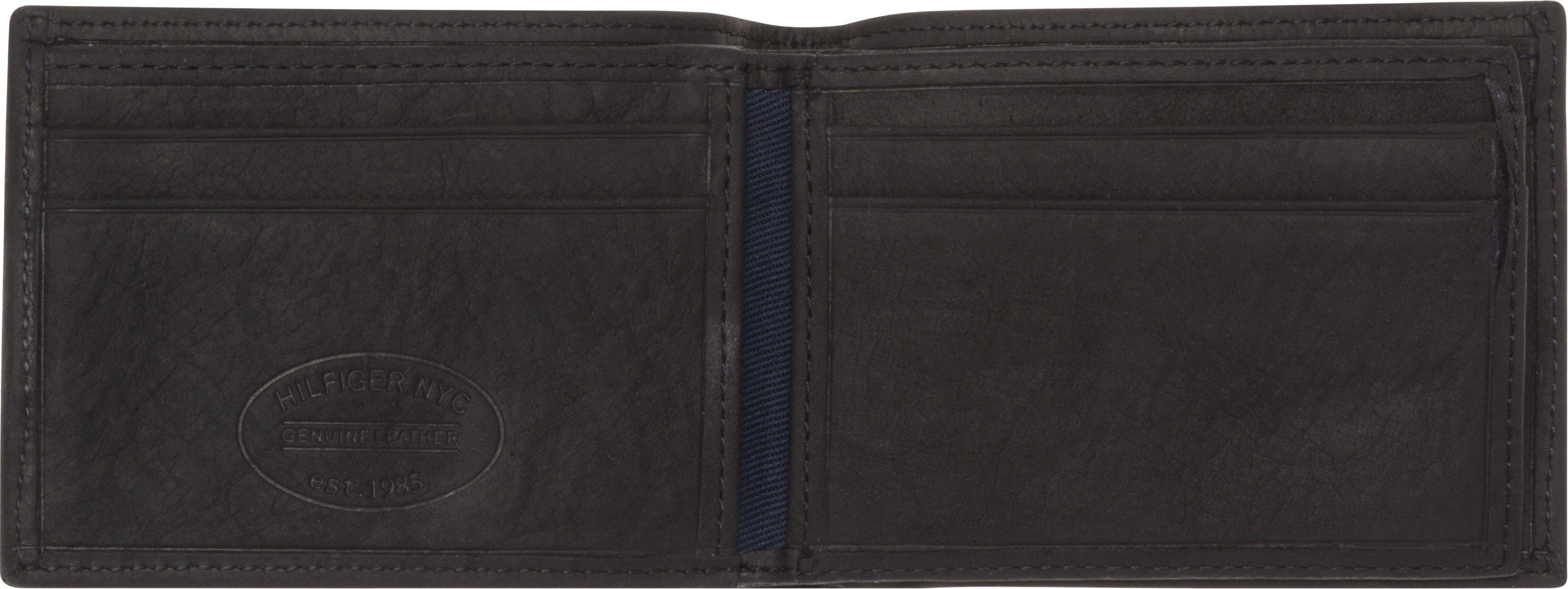 Tommy Hilfiger Kleine Geldbörse aus Leder, 10,5 cm x 8 cm Farbe schwarz Grö günstig online kaufen