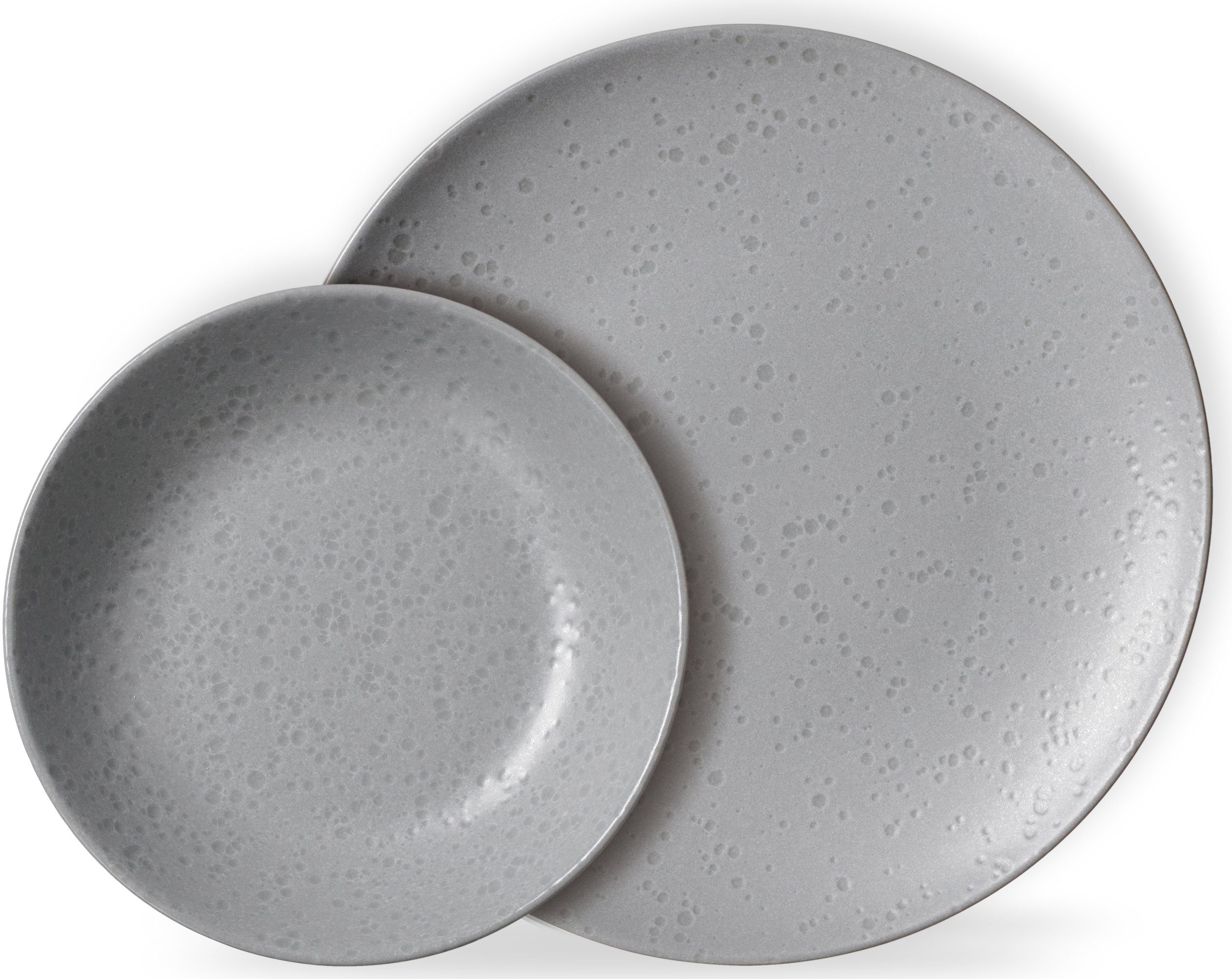 Ritzenhoff & Breker Tafelservice Teller Set, Geschirr-Set Kitwe (8-tlg), 4 Personen, Steinzeug, Reaktivglasur, jedes Stück ein Unikat, 8 Teile, für 4 Personen