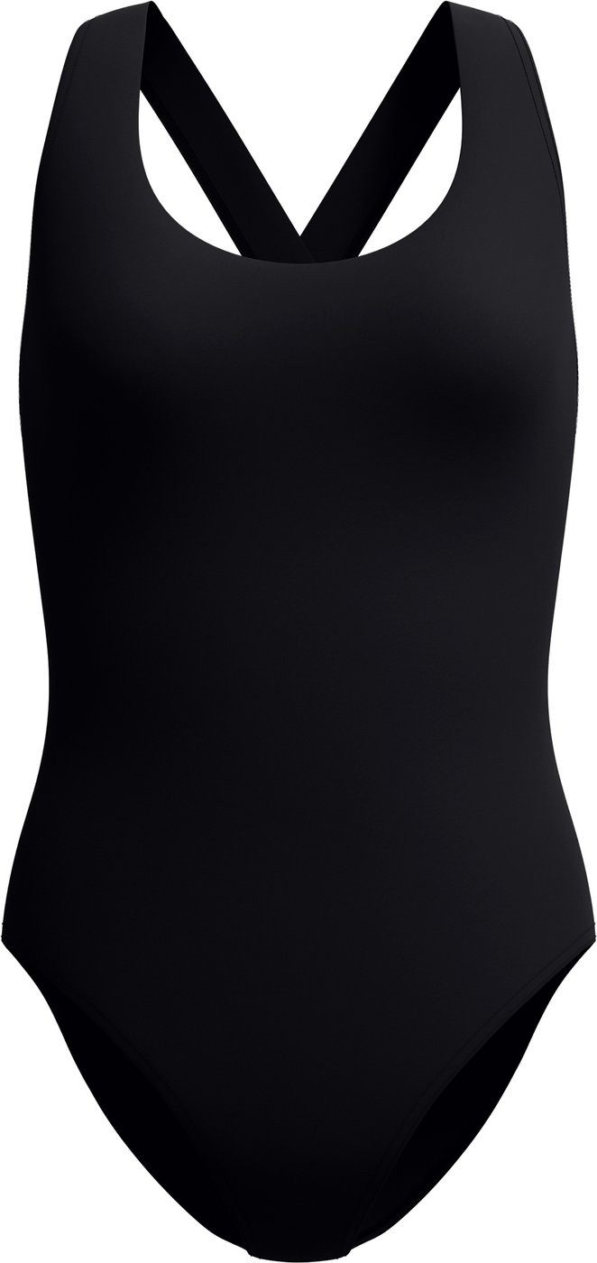 Speedo Schwimmanzug Solid Scoop Neck Swimsuit BLK