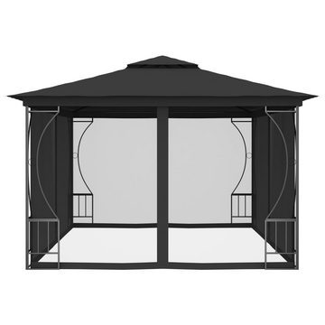 vidaXL Partyzelt Pavillon mit Netz 300x400x265 cm Anthrazit