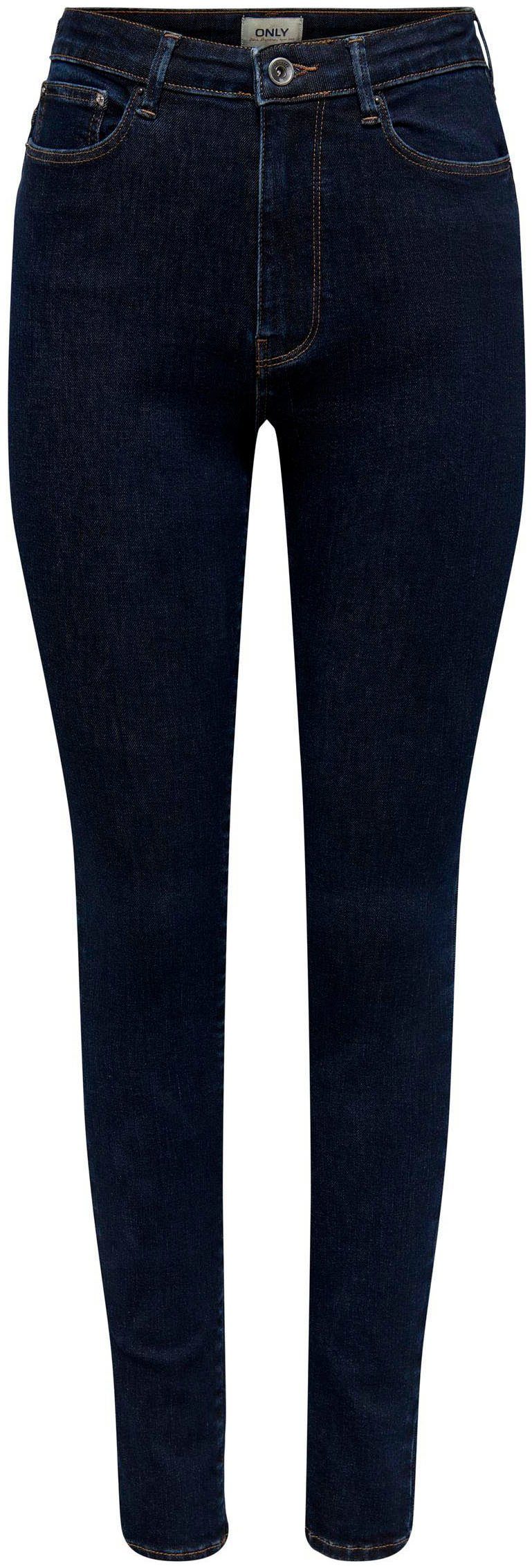 HW Dark DNM ONLICONIC LONG Denim High-waist-Jeans ANK ONLY NOOS SK Blue
