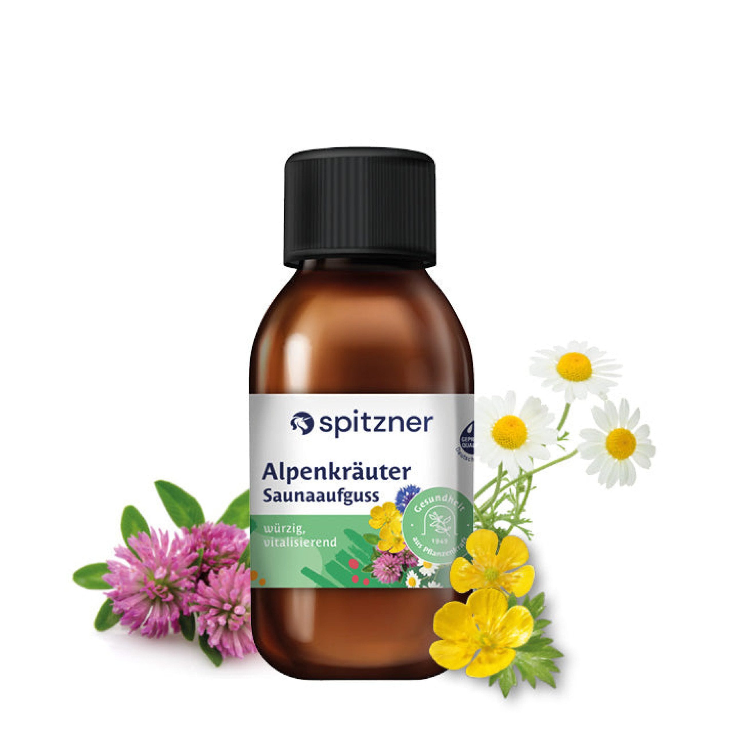 Spitzner Aufgusskonzentrat Spitzner Saunaaufguss Alpenkräuter 125 ml Wellness Sauna Aufguss