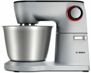 BOSCH Küchenmaschine OptiMUM MUM9D33S11, 1600 W, 5,5 l Schüssel, Knethaken, Schlag-, Silikonbesen, Durchlaufschnitzler, 3 Scheiben