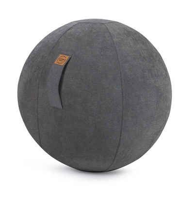 Magma Heimtex Sitzball »Sitzball Alfa Velour Magma - Sitting Ball - Größe 65 cm Ø in verschiedenen Farben Sitzmöbel Wohnaccessoire mit Griff«