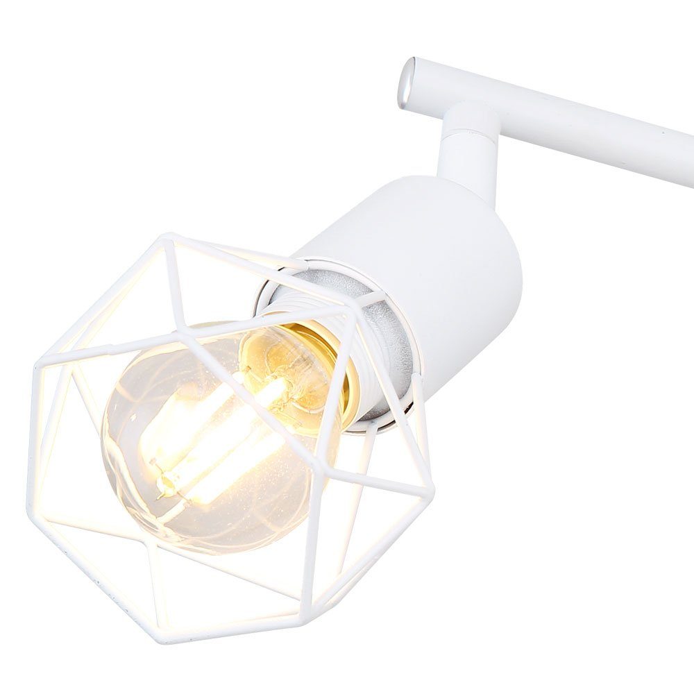 Farbwechsel, Leuchtmittel inklusive, dimmbar Warmweiß, Käfig Lampe Spots Retro verstellbar LED Decken etc-shop Deckenspot,