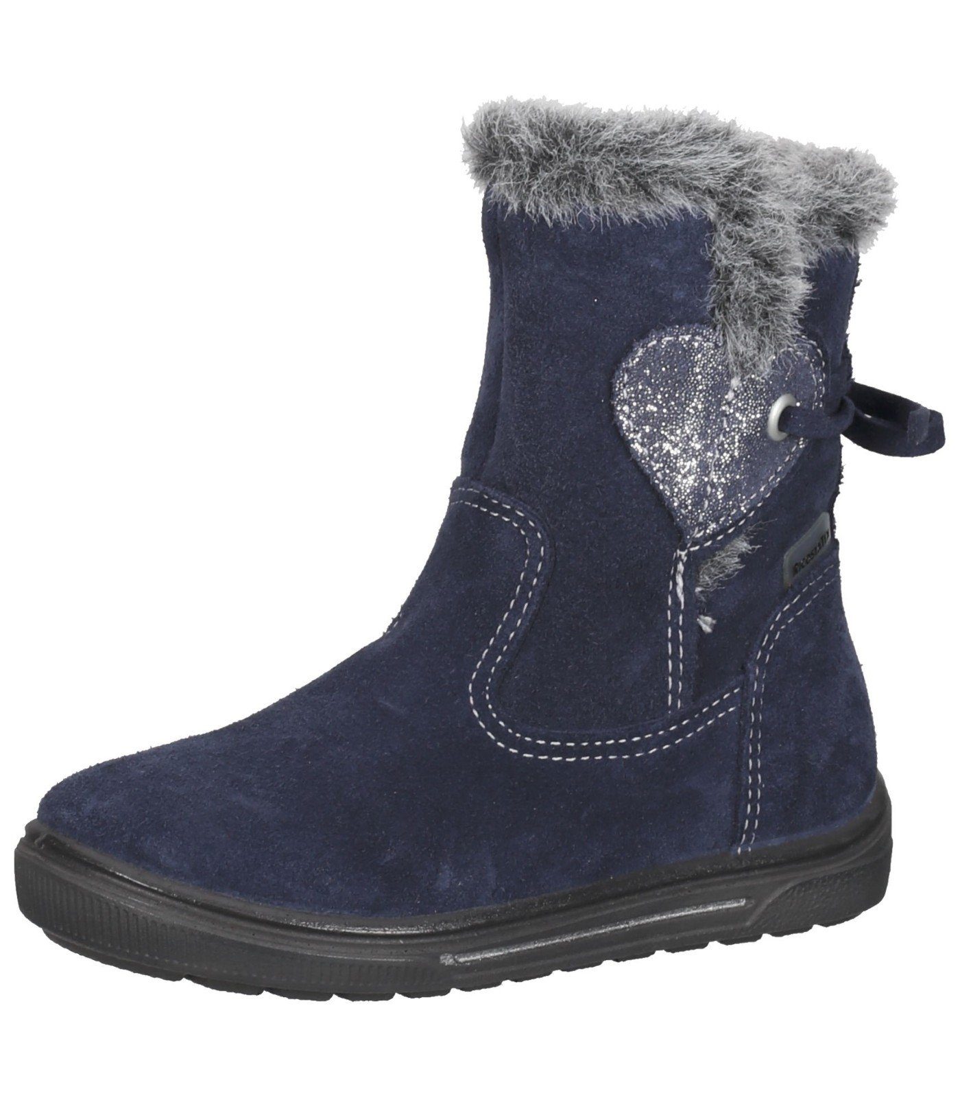 Ricosta Stiefel Leder Stiefel Dunkelblau