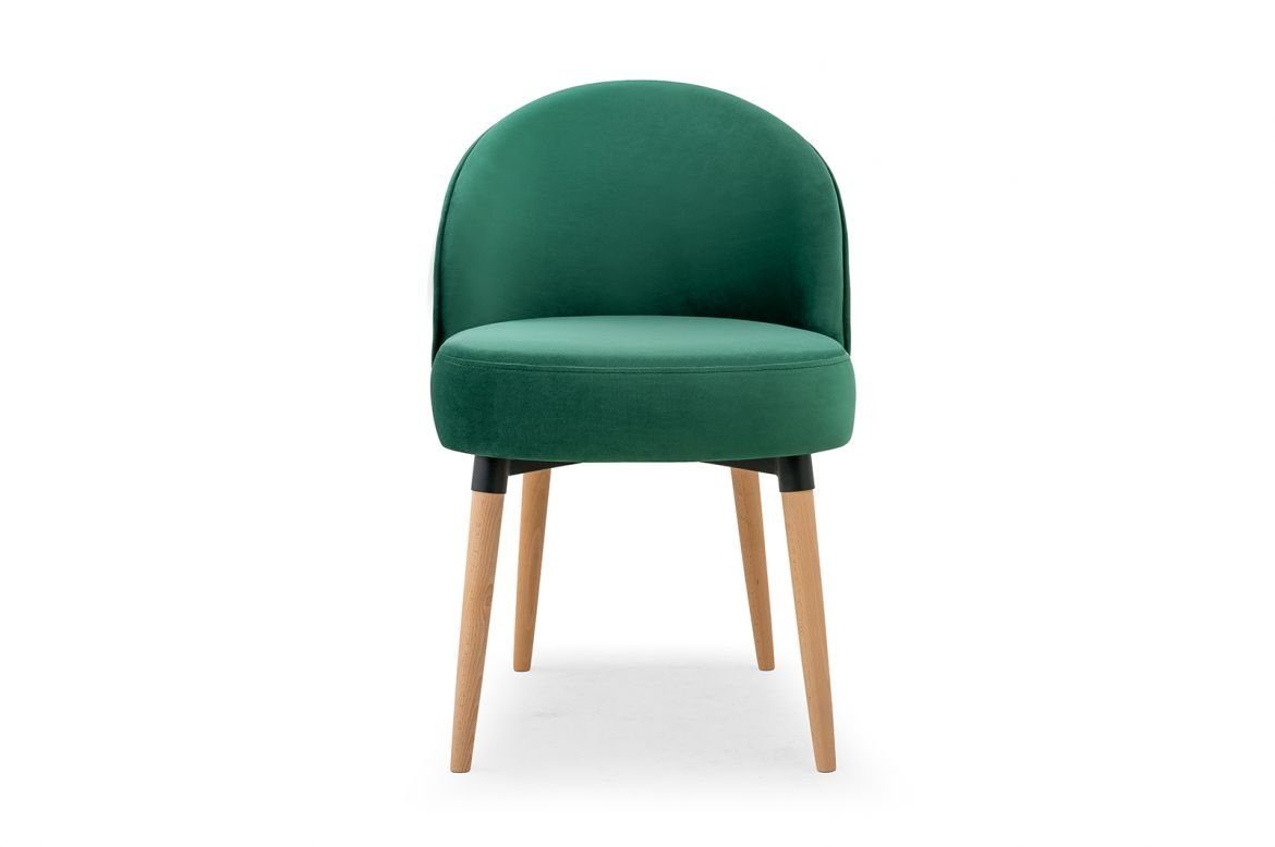JVmoebel Stuhl, Grüner Sessel Stuhl Design Polsterstuhl Royal Stühle Esszimmerstuhl Bürostuhl