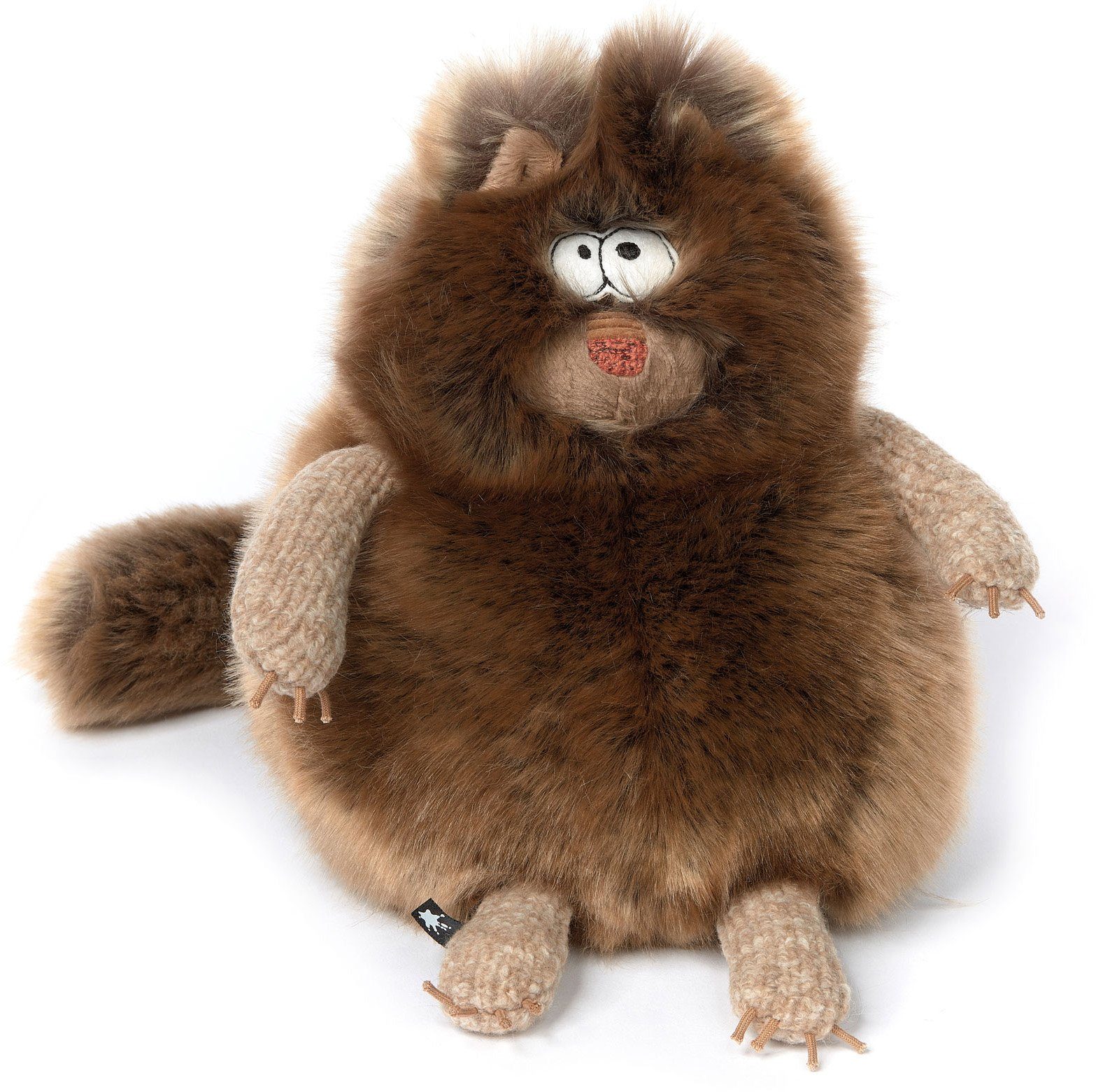 Sigikid Kuscheltier BeastsTown - Katze Fritten Fritze, Made in Europe