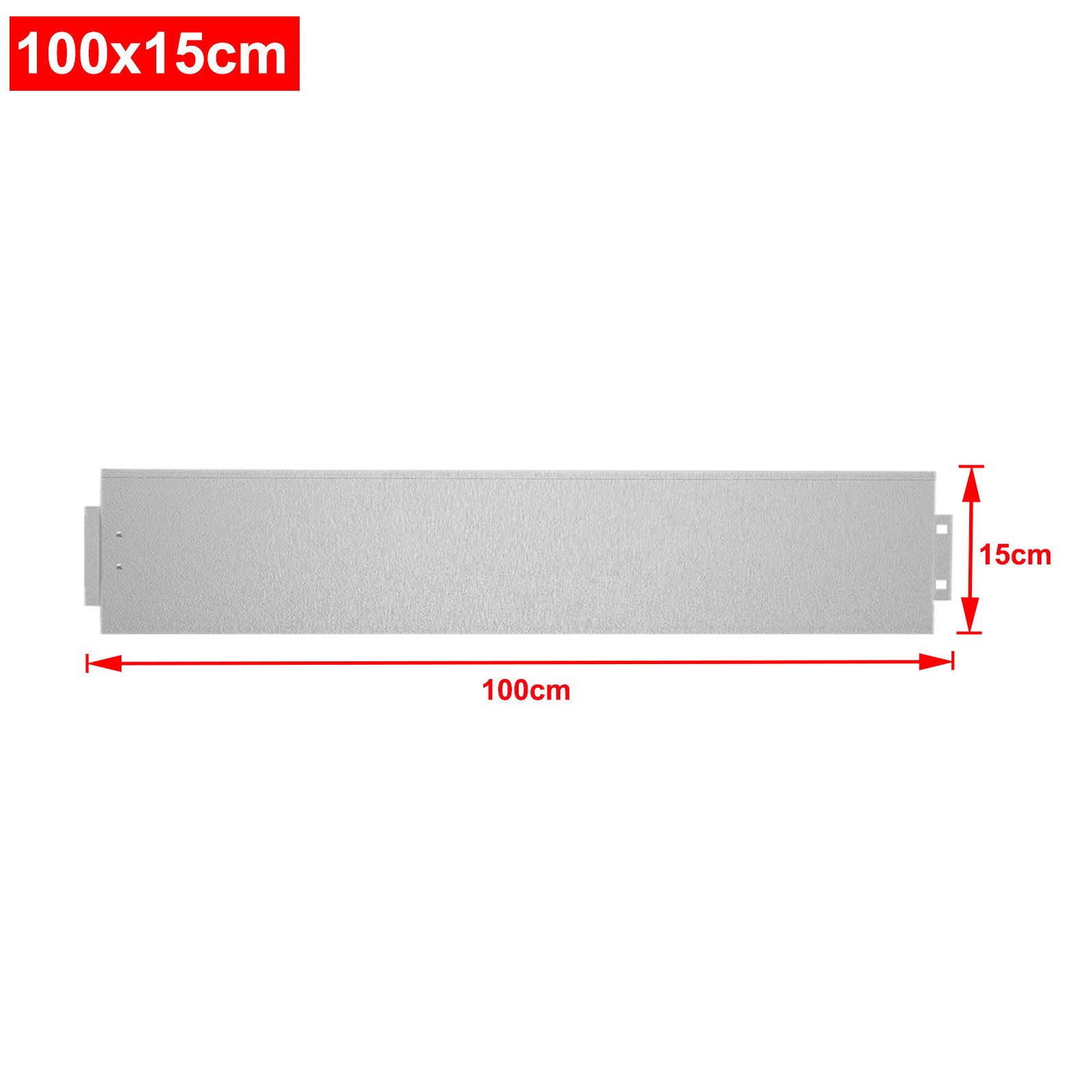 FIVMEN Rasenkante Metall Beetumrandung Verzinkt Beetbegrenzung Rasenbleche, 5Pcs, 100x15cm /100x18cm per Stück, Flexible Mähkante Palisade Schwarz/Silber/Rost – Bild 2 von 5