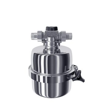 Aquintos Wasseraufbereitung Untertisch-Trinkwassersystem Viking Mini Edelstahl-Filtergehäuse, 3/4" Außengewinde