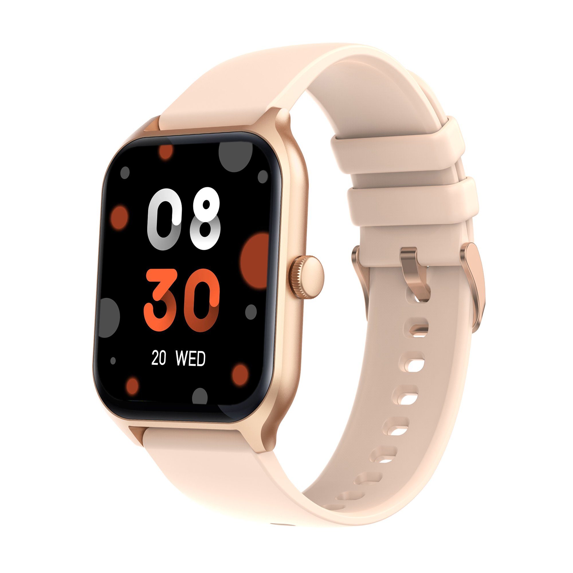 Musiksteuerung, HD, Damen cm/1,96 KI-Stimmerkennung, Rosa (5 Smartwatch Levowatch LPro Zoll), 386x320p BT-Telefonie,