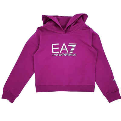 Emporio Armani Hoodie EA7 Emporio Armani Kids cropped Hoodie Sweater pink