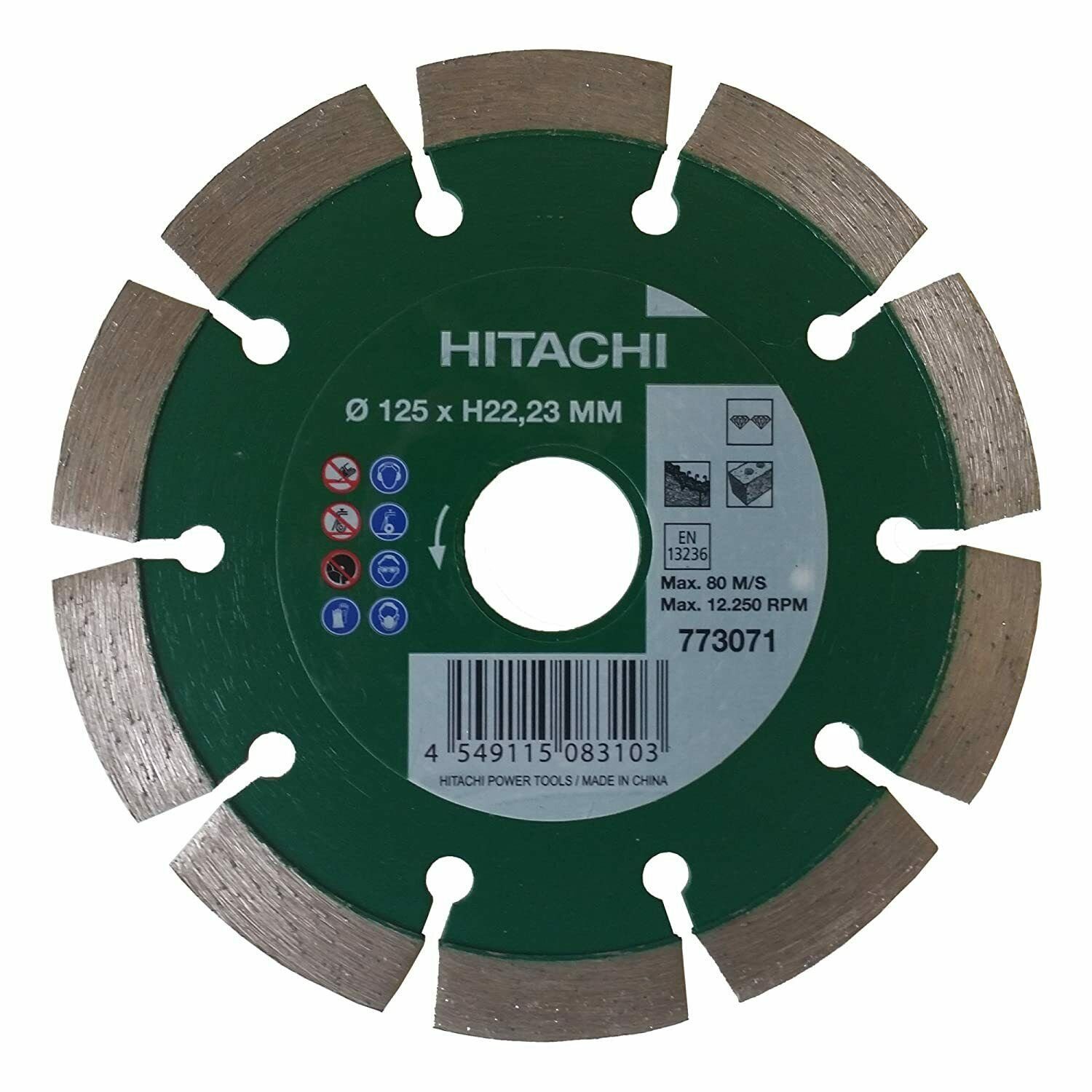 Hitachi Bohrfutter Hitachi Dia Trennscheibe 125 x 22,23mm Diamanttrennscheibe 773071