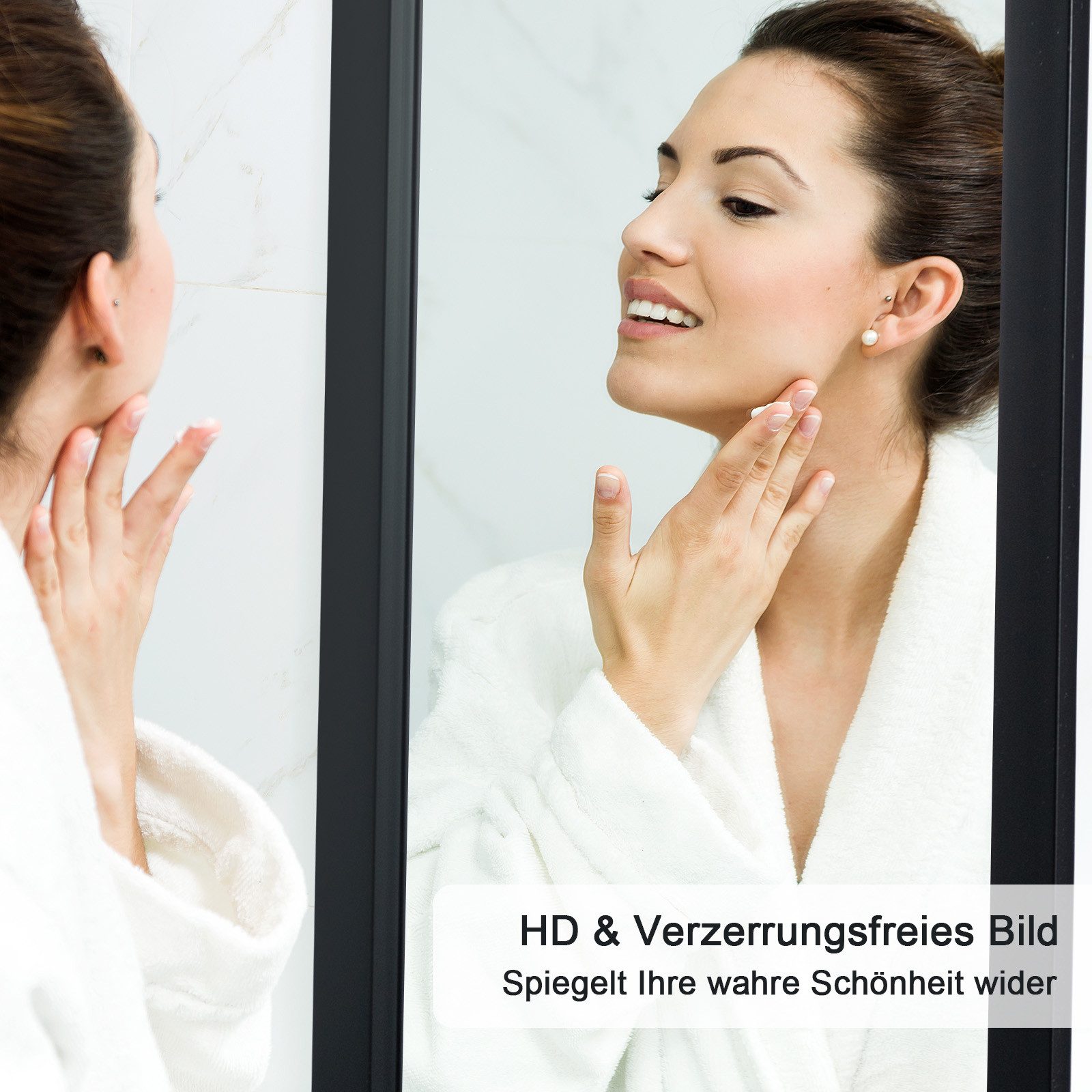 Youyijia Ganzkörperspiegel Ganzkörperspiegel, Wandspiegel Türspiegel Haken Höhenverstellbar – Bild 5 von 5