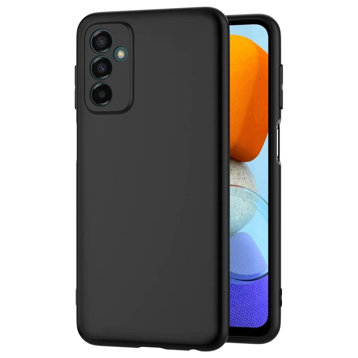 CoolGadget Handyhülle Black Series Handy Hülle für Samsung Galaxy M23 5G, Samsung M13 6,6 Zoll, Edle Silikon Schlicht Robust Schutzhülle für Samsung M23 5G Hülle