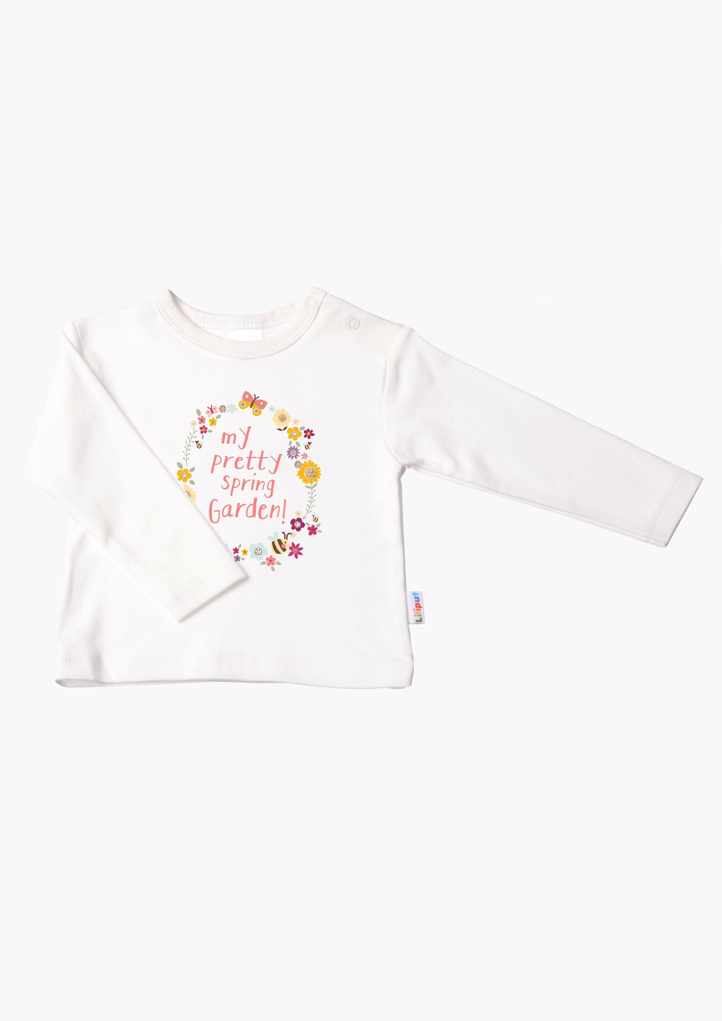 Liliput Langarmshirt mit süßem Print, Langarmshirt mit floralem Front-Print  von Liliput für Kinder