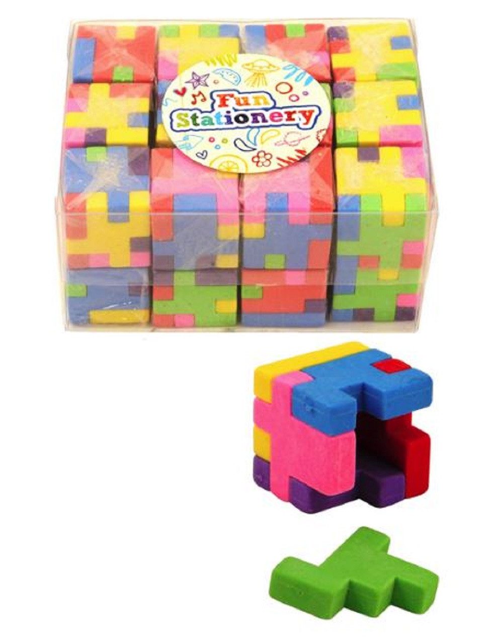 Radiergummis Für Kinder 7 Stück – Push-Pull Design Mit Pinsel, Bunt, Für Schule, Büro, Geschenk
