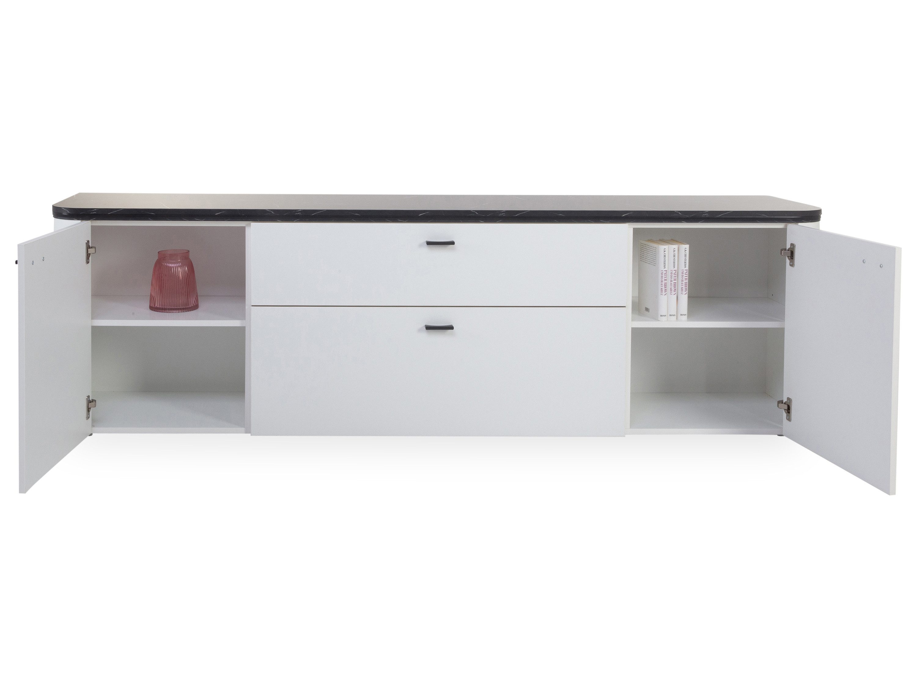 HARPER Lowboard Lowboard HARPER IRINGA BHT 210x62x42 cm weiß TV-Lowboard