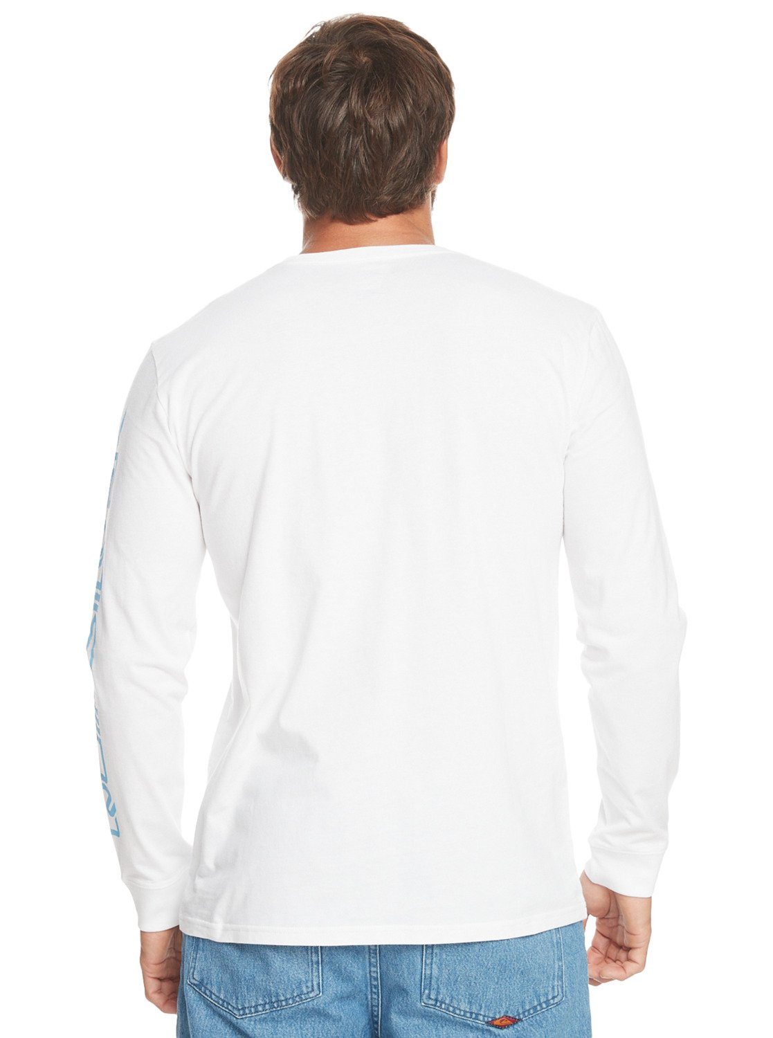 White Langarmshirt Omni Logo Quiksilver